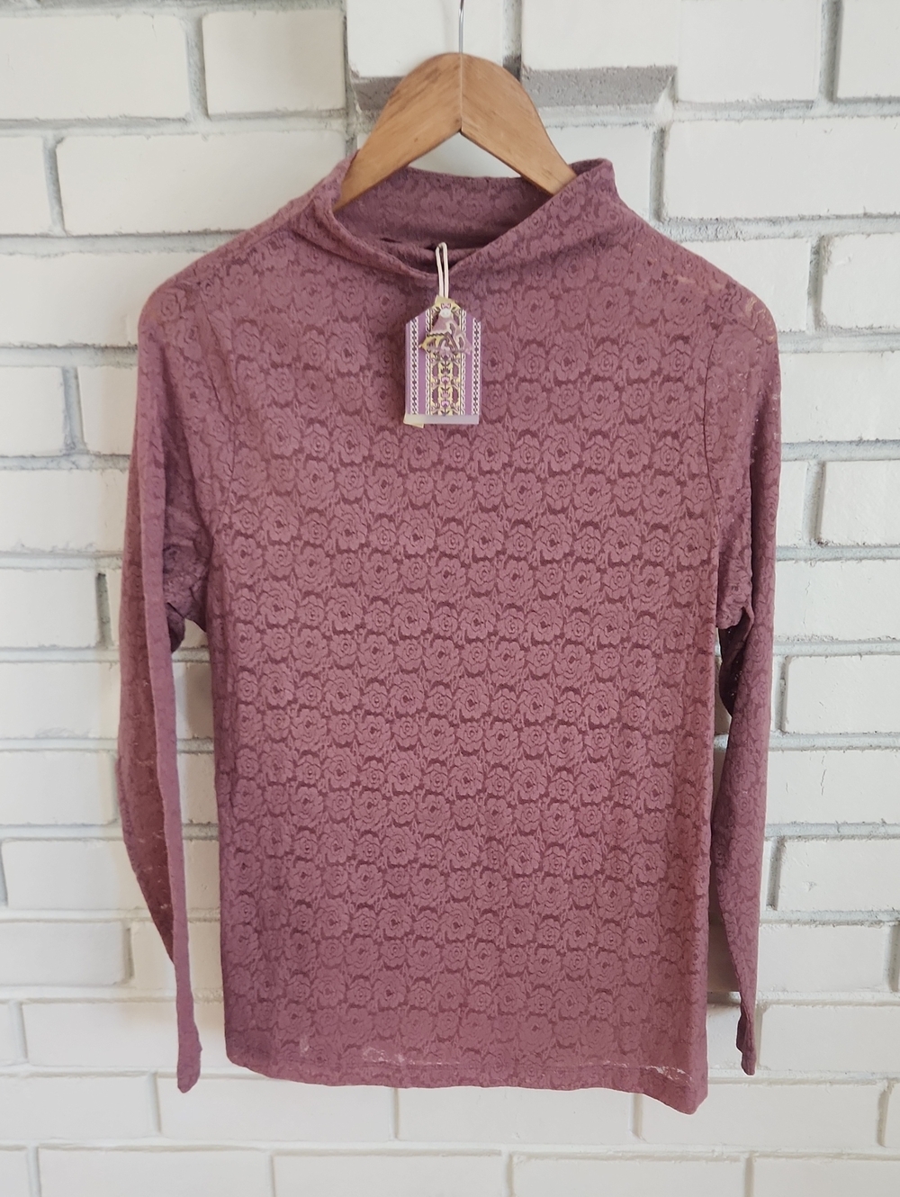 NWT April Cornell Mockneck  Top